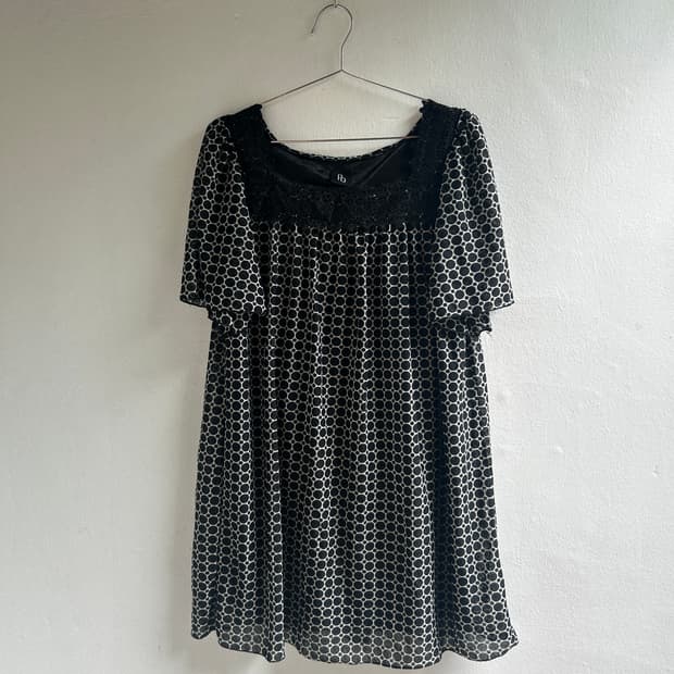 땡땡이 미니 원피스 