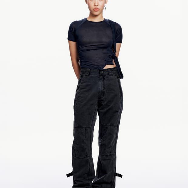 혜인서 Tied Asymmetric T-shirt 