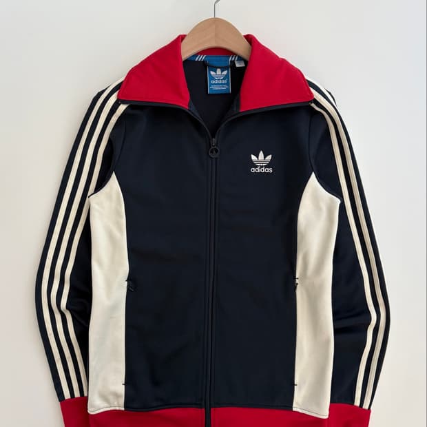 Adidas 아디다스 레드 카라 네이비 유로파 트랙탑