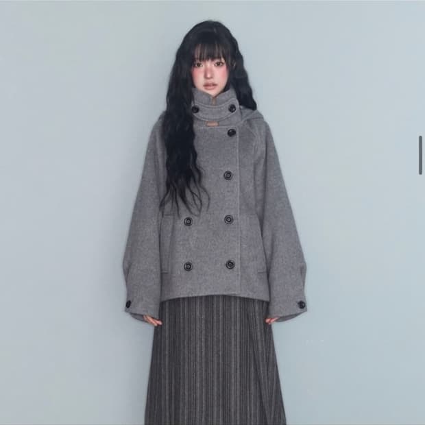 미레코 코트 그레이