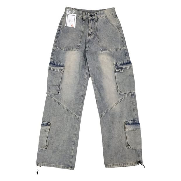 (새상품) MOMO TIDE 카고 데님팬츠 M 25