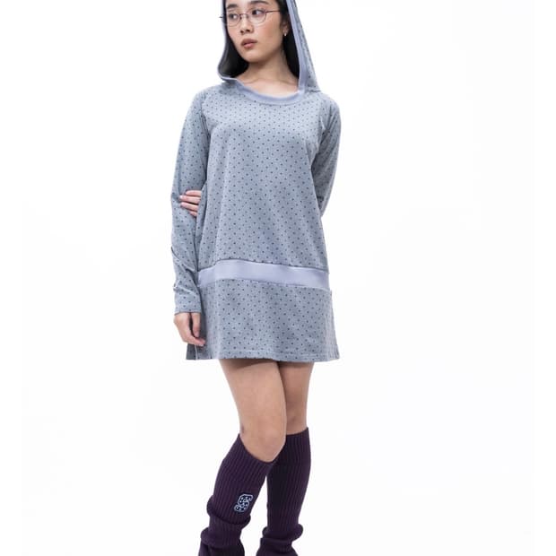 샬롬클럽 MOLA DOT HOODY DRESS 