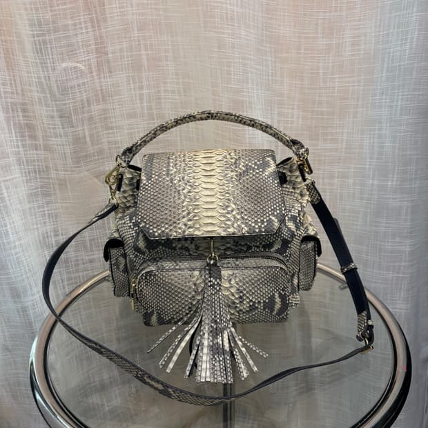 정품 잘모이 천연뱀피 토트 숄더백    