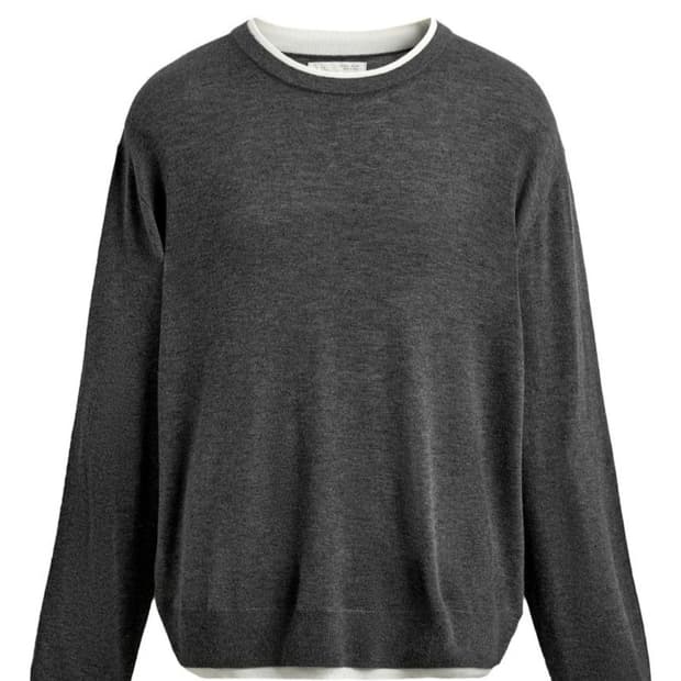 Zara 콘트라스트 니트 스웨터