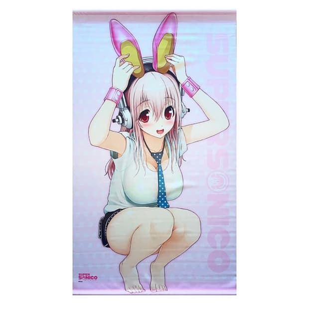 슈퍼소니코 토끼 귀 태피스트리 고전 굿즈 피규어 갸루 방꾸 히메 오네