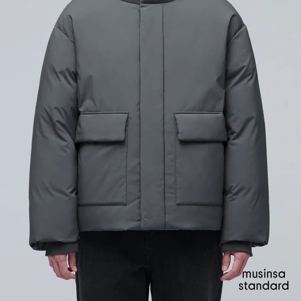 새상품 무신사 스탠다드 덕다운 패딩 S