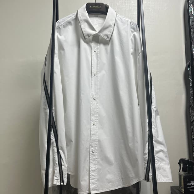 정품 100) 시스템 옴므 오버핏 지퍼 셔츠