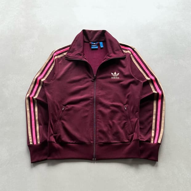 [L]아디다스 파이어버드 버건디 트랙탑 져지