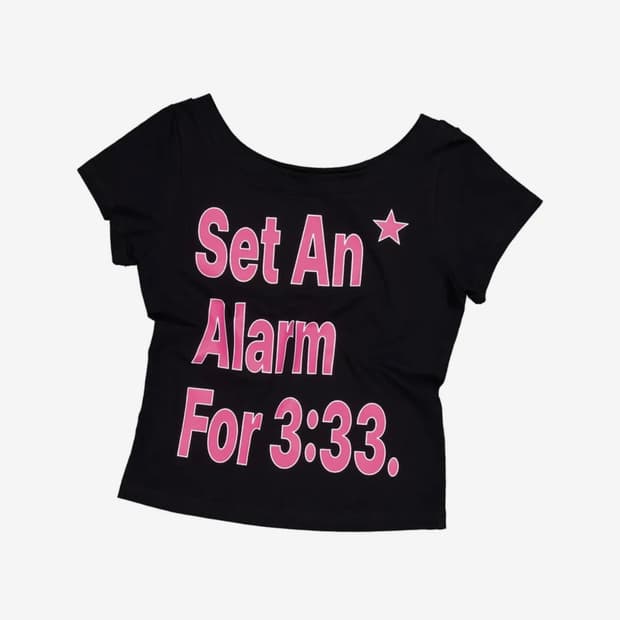 셋업이엑스이 ALARM WIDE NECK TOP / BLACK