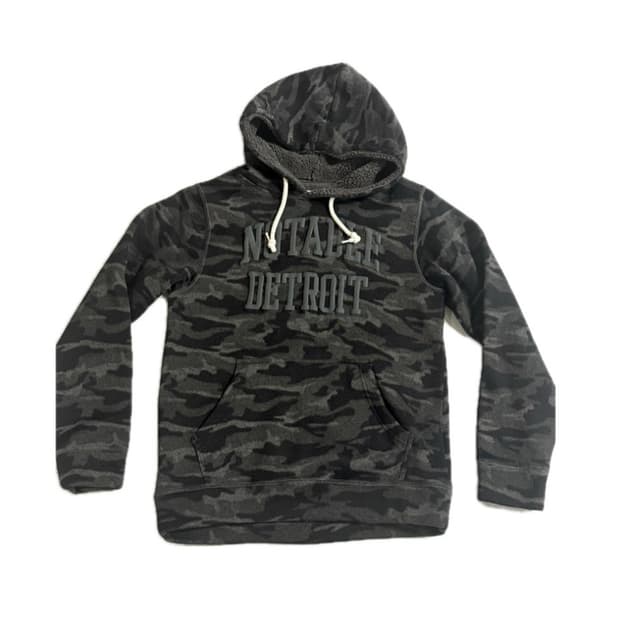 빈티지 카모 후드집업