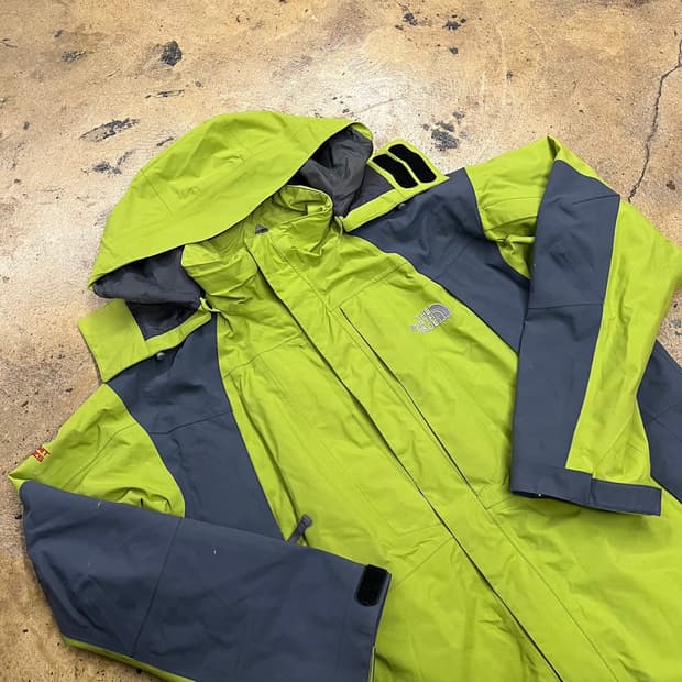 [정품/100] 노스페이스 바람막이 그린 네이비 자켓 b15