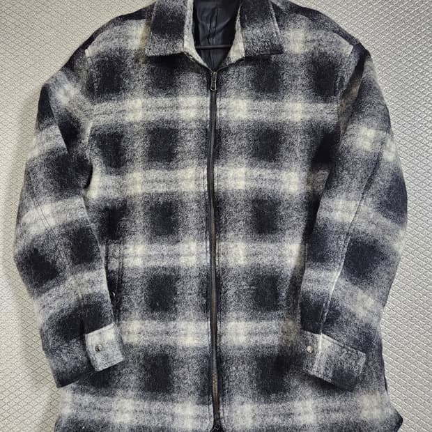 솔리드옴므 체크 셔츠 자켓 48