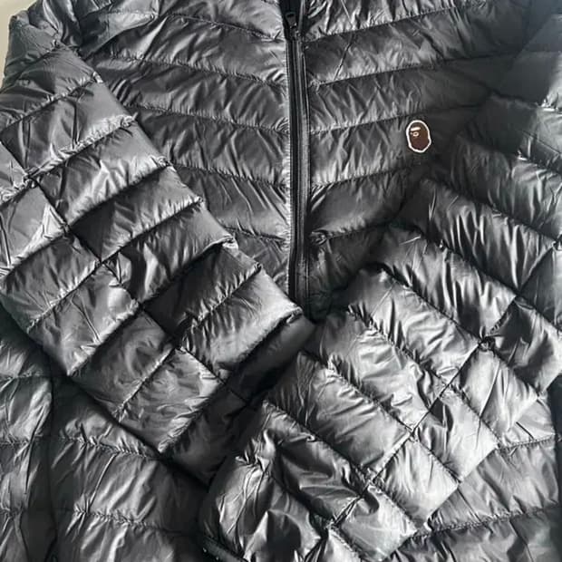 베이프 경량패딩 L 블랙