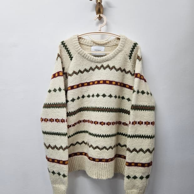 아웃스탠딩 새상품 스코틀랜드 페어아일 니트