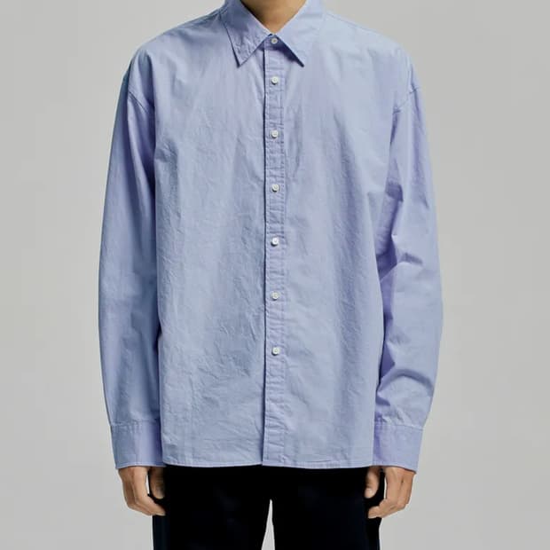 유니온블루/런드리셔츠 스카이블루/M