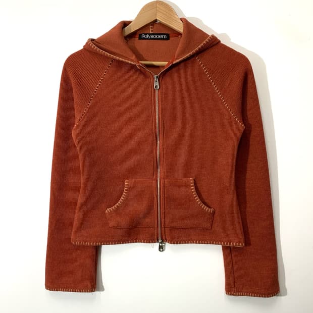 폴리수엠 투웨이 니트 후드집업