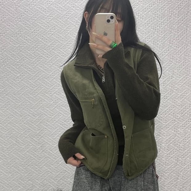 SOUTH2 WEST8 남이서팔 재팬 워크 조끼 베스트 M C08368