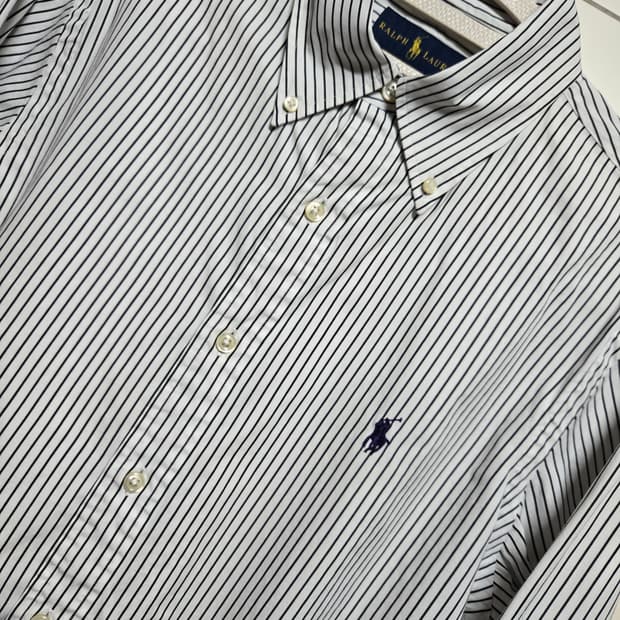 폴로 랄프로렌 네이비 스트라이프 셔츠