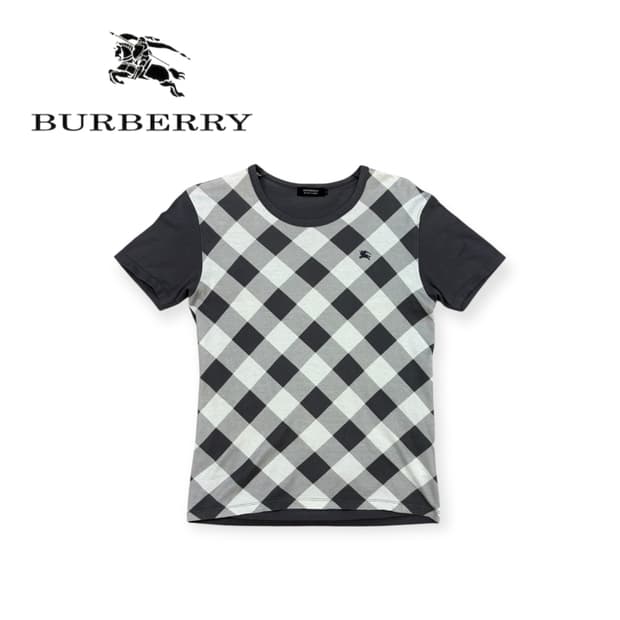 버버리 블랙라벨 노바체크 티셔츠