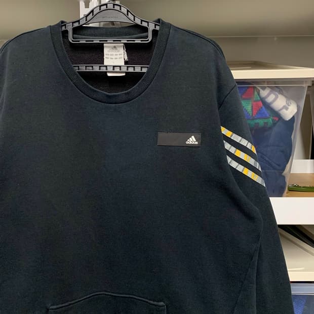 [L] 아디다스 3 STRIPE 맨투맨 스웻셔츠