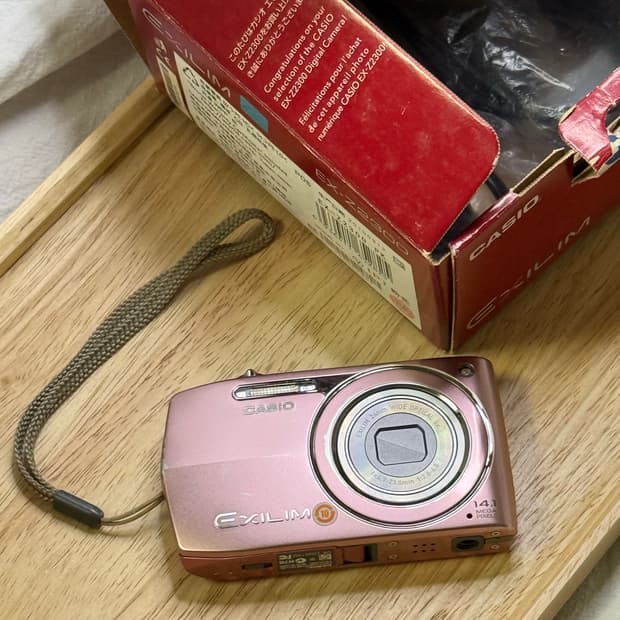 박스O) 카시오 엑슬림 z2300 아일릿 모카, 로제 디카z-2300