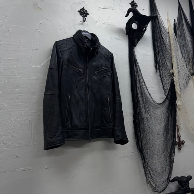 Jackrose 00s leather wolf rider jacket