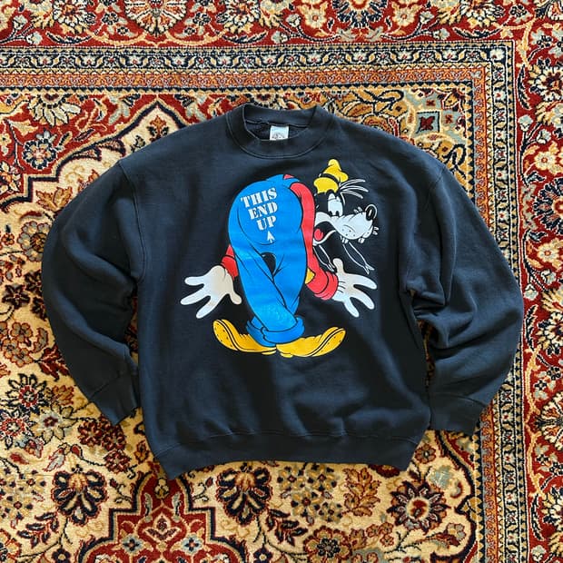 90s Mickey & Co 구피 'THIS END UP' - XL