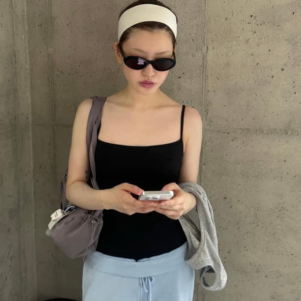 (공홈정품) 뉴발란스 글로시 리본 더플백 프레클