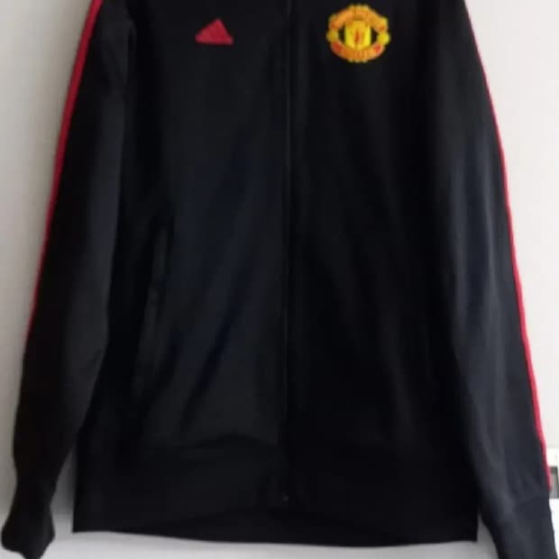 아디다스 맨유 검빨 트랙탑 져지집업 90 / S