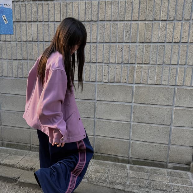 니들스 핑크&네이비 HD 트랙팬츠