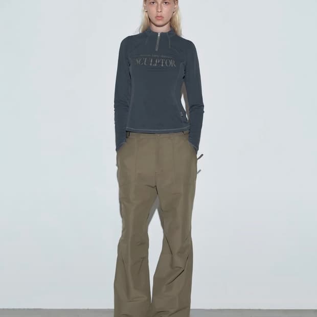 스컬프터 Classic Bootcut Pants Khaki Gray