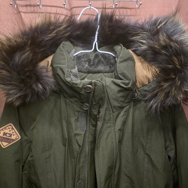 K2 플라이워크 퍼 후드야상점퍼