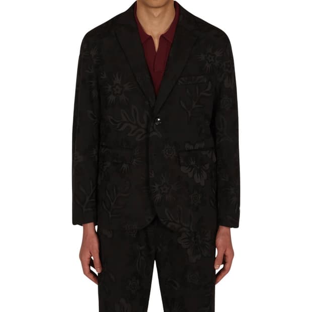 stussy no vacancy inn 자카드 자켓