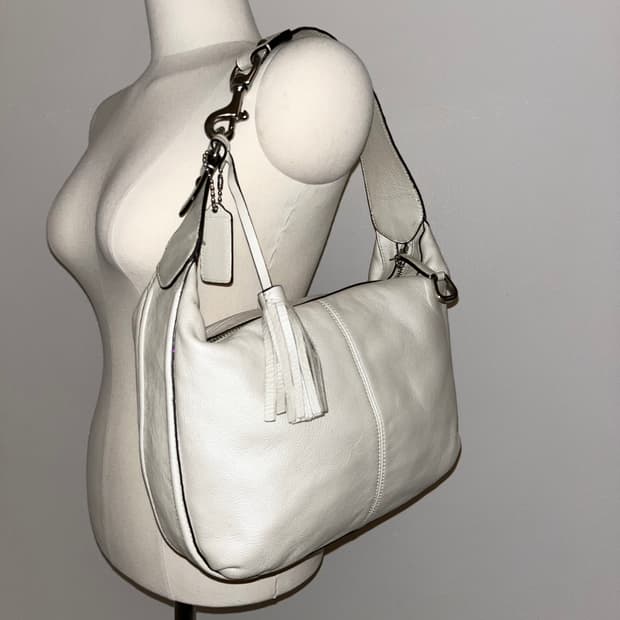 Coach All White Shoulder bag