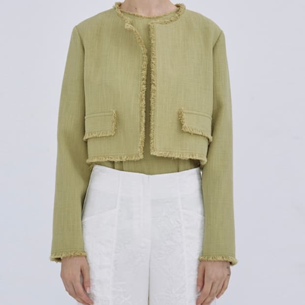 분더캄머 WNDERKAMMER 린넨 크롭 자켓 (M)