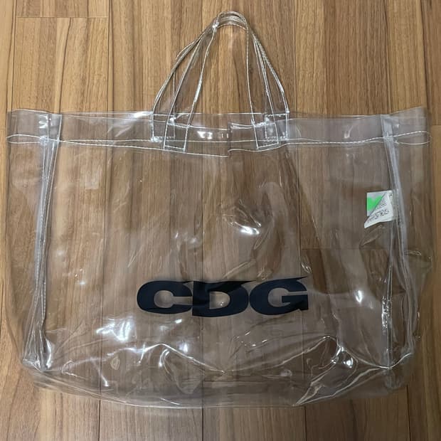 CDG 꼼데가르송 pvc 투명 토트백 