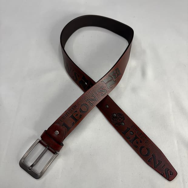 빈티지 체게바라 웨스턴 레더 벨트