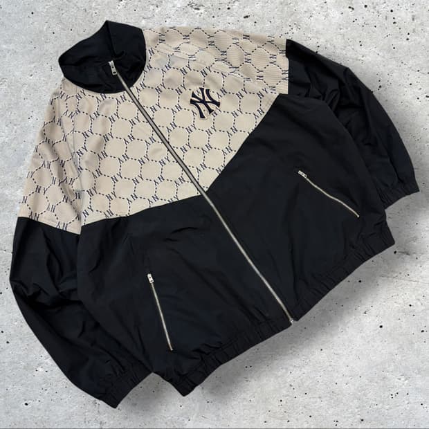 [2XL] MLB 엠엘비 모노그램 뉴욕 양키스 패턴 바람막이 D716