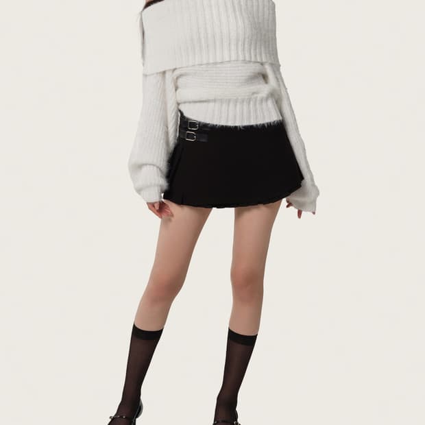 클리시어 팔레트 니트 화이트 