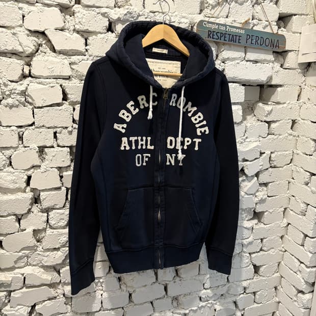 아베크롬비 빅로고 헤비 후드집업
