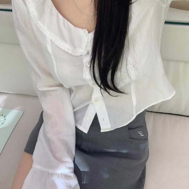 Leeds 리즈 더위시 이브 러플 블라우스