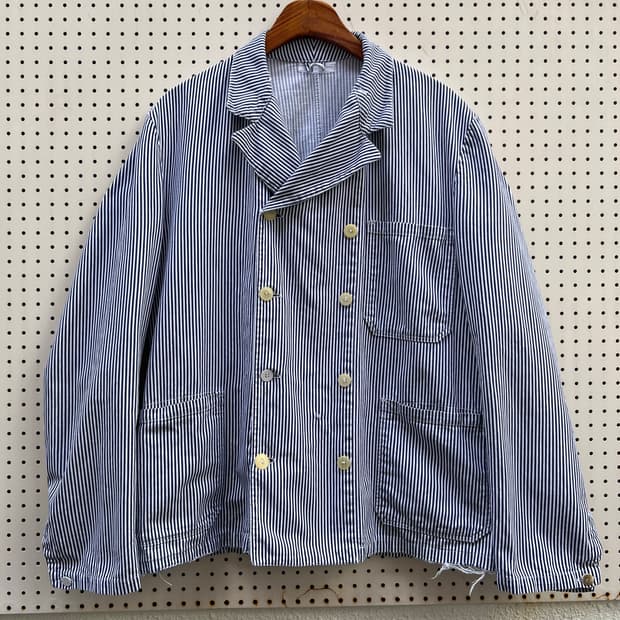 OLD FRENCH STRIPE 더블브레스트 빈티지프렌치워크자켓