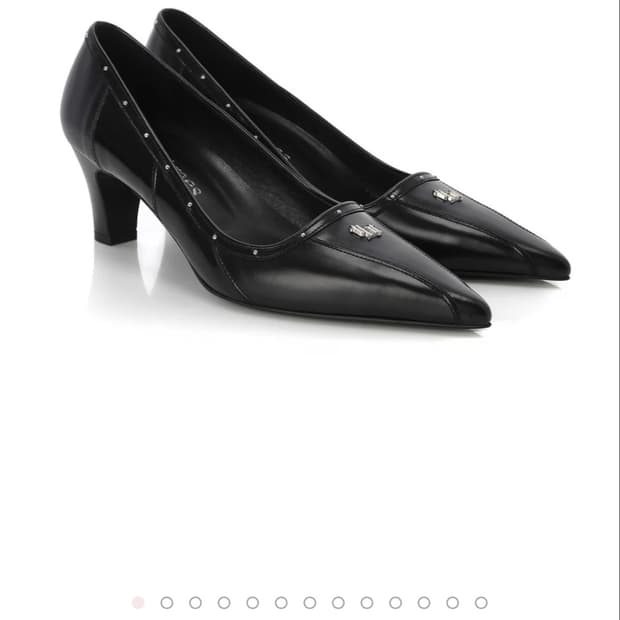 쓰리타임즈 Classic logo pumps