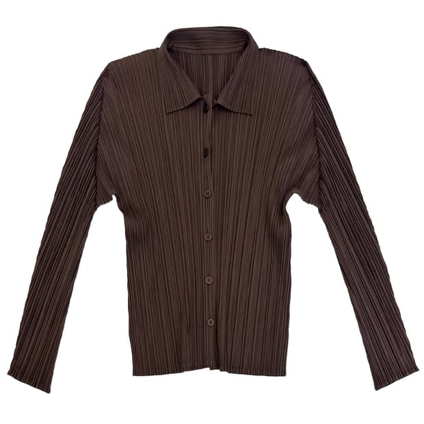 Pleats Please Shirt Cardigan/ 3