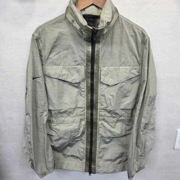 나이키 테크팩 하이 덴시티 m65 우븐자켓 제이드 스톤 L