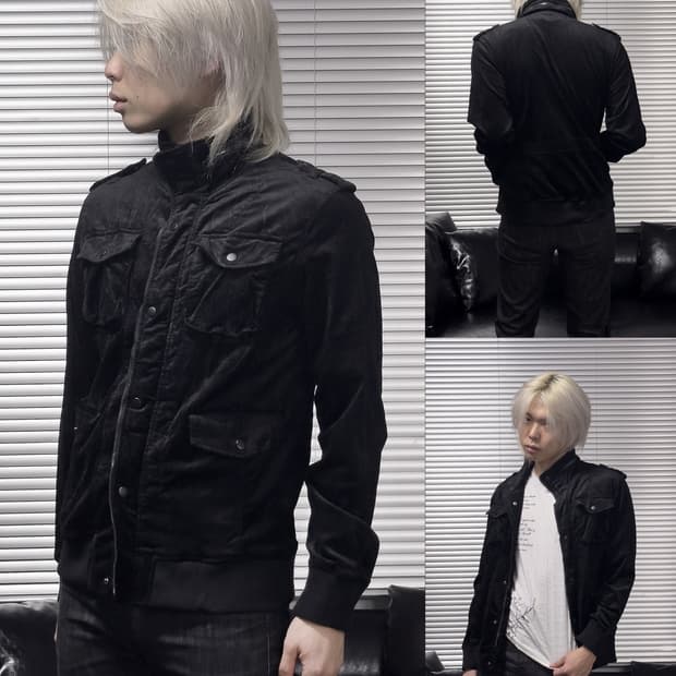 {Semantic Design} Velvet Military Jacket