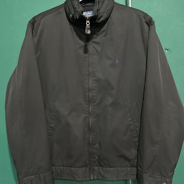 폴로 기모 스윙톱 바람막이 블랙 105