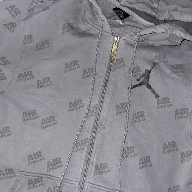 조던 빈티지 멀티 로고 후드집업 