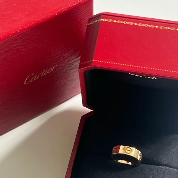 18k 까르띠에 러브링 금반지 옐로우골드