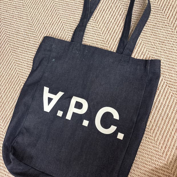 아페쎄 데님 에코백